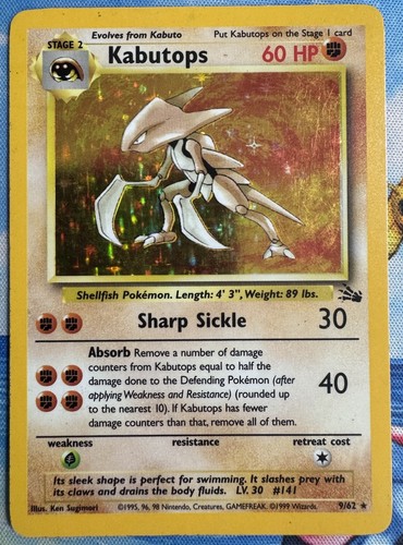 Pokemon tcg fossil kabutops - fossil,