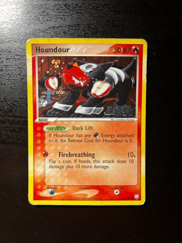 Houndour 109 holo stamped - holo,