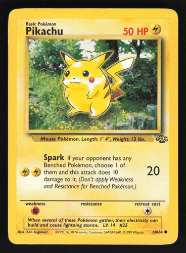 Inglese pikachu 64 - 60/64, ju