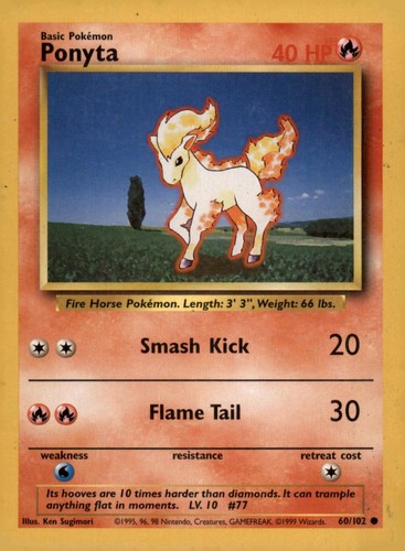Ponyta 102 set base - 60/102,
